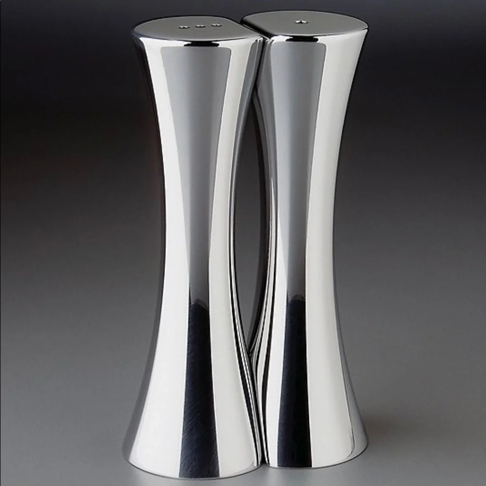 Nambe Kissing Salt and Pepper Shakers
